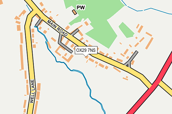 OX29 7NS map - OS OpenMap – Local (Ordnance Survey)