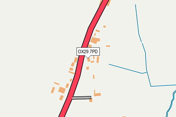 OX29 7PD map - OS OpenMap – Local (Ordnance Survey)
