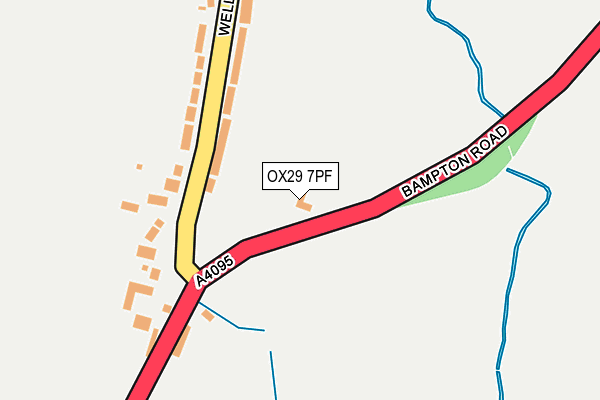 OX29 7PF map - OS OpenMap – Local (Ordnance Survey)