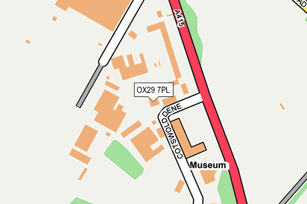 OX29 7PL map - OS OpenMap – Local (Ordnance Survey)