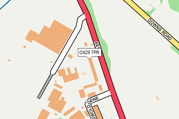 OX29 7PR map - OS OpenMap – Local (Ordnance Survey)