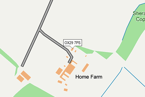 OX29 7PS map - OS OpenMap – Local (Ordnance Survey)