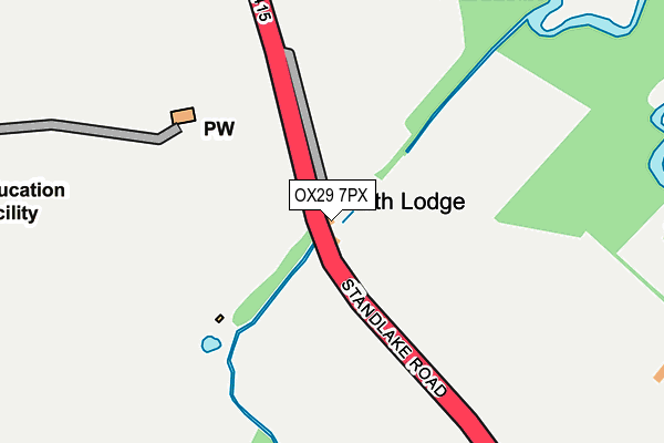 OX29 7PX map - OS OpenMap – Local (Ordnance Survey)