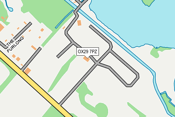 OX29 7PZ map - OS OpenMap – Local (Ordnance Survey)