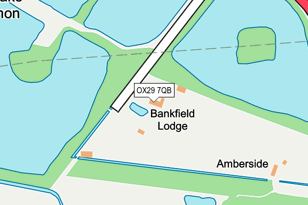 OX29 7QB map - OS OpenMap – Local (Ordnance Survey)