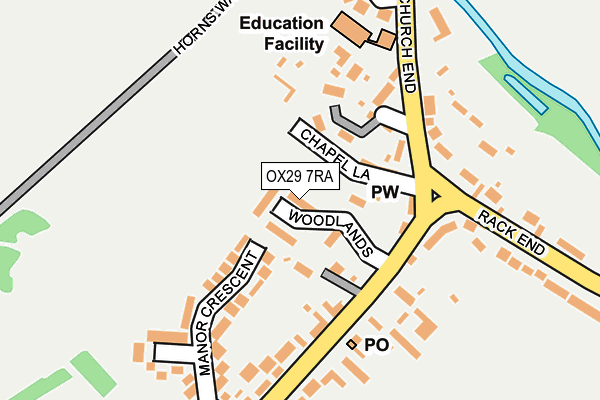 OX29 7RA map - OS OpenMap – Local (Ordnance Survey)