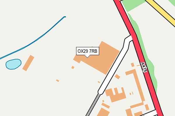 OX29 7RB map - OS OpenMap – Local (Ordnance Survey)