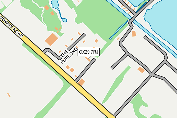 OX29 7RJ map - OS OpenMap – Local (Ordnance Survey)