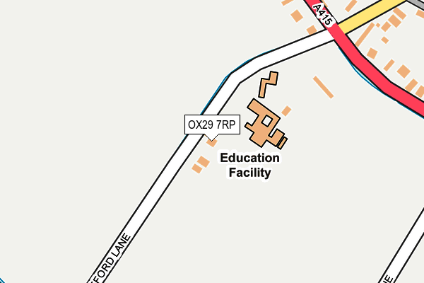 OX29 7RP map - OS OpenMap – Local (Ordnance Survey)