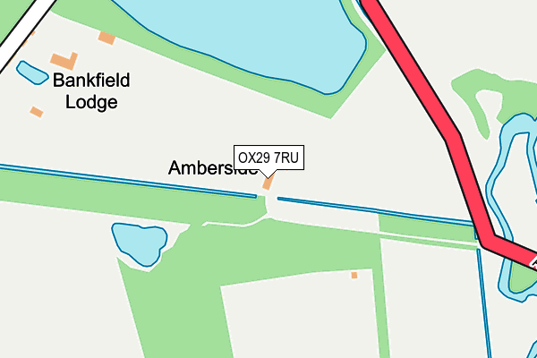 OX29 7RU map - OS OpenMap – Local (Ordnance Survey)