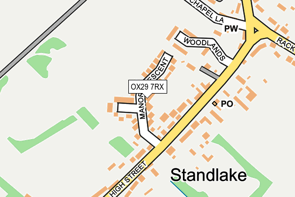 OX29 7RX map - OS OpenMap – Local (Ordnance Survey)