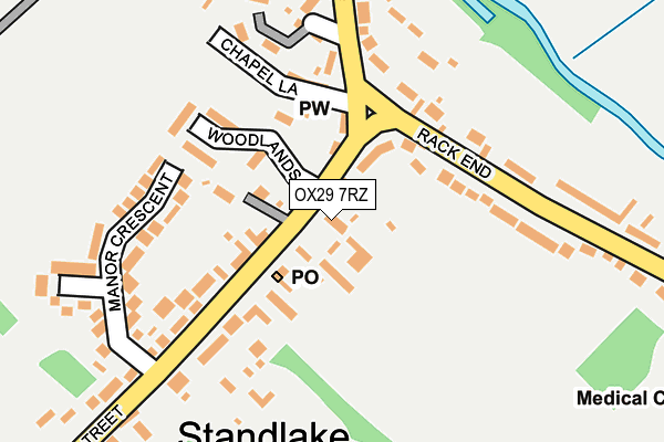 OX29 7RZ map - OS OpenMap – Local (Ordnance Survey)