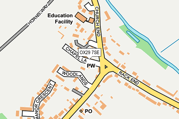 OX29 7SE map - OS OpenMap – Local (Ordnance Survey)