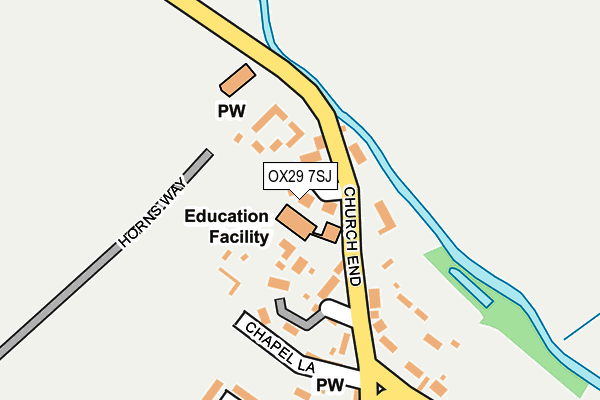 OX29 7SJ map - OS OpenMap – Local (Ordnance Survey)