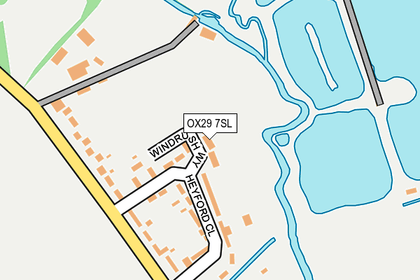 OX29 7SL map - OS OpenMap – Local (Ordnance Survey)