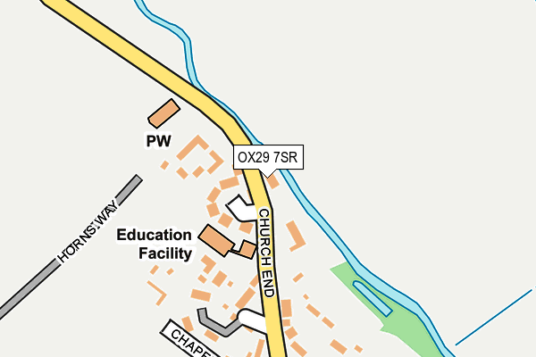 OX29 7SR map - OS OpenMap – Local (Ordnance Survey)
