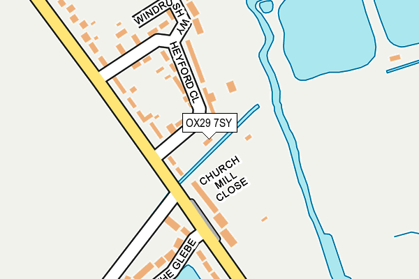 OX29 7SY map - OS OpenMap – Local (Ordnance Survey)