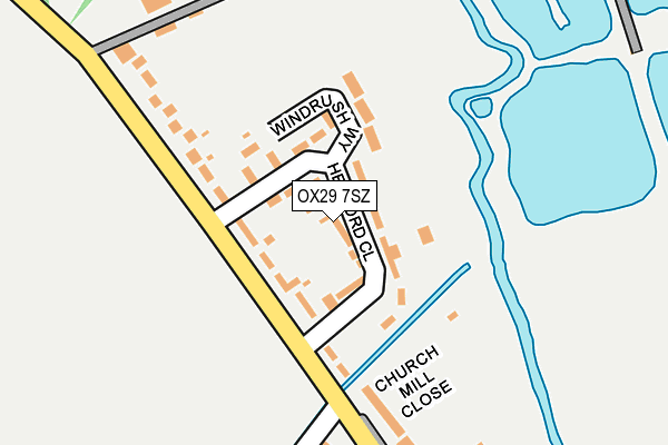 OX29 7SZ map - OS OpenMap – Local (Ordnance Survey)