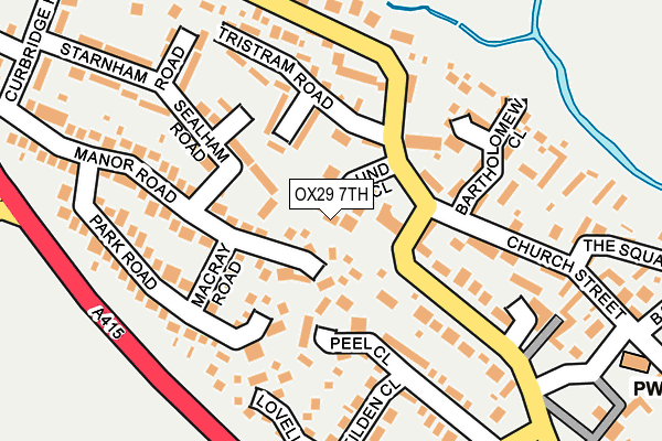 OX29 7TH map - OS OpenMap – Local (Ordnance Survey)