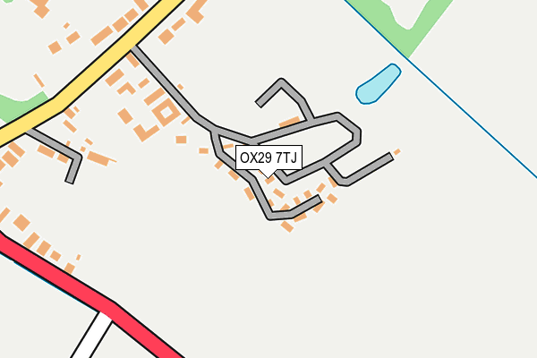 OX29 7TJ map - OS OpenMap – Local (Ordnance Survey)