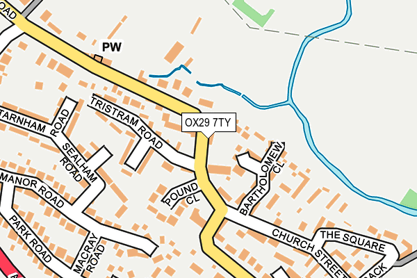 OX29 7TY map - OS OpenMap – Local (Ordnance Survey)