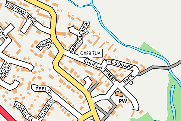 OX29 7UA map - OS OpenMap – Local (Ordnance Survey)
