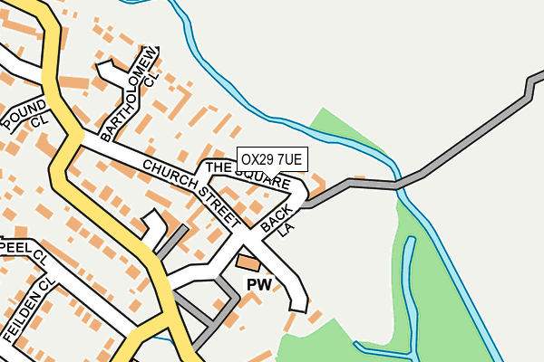 OX29 7UE map - OS OpenMap – Local (Ordnance Survey)