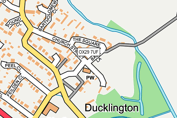 OX29 7UF map - OS OpenMap – Local (Ordnance Survey)