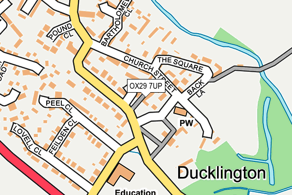 OX29 7UP map - OS OpenMap – Local (Ordnance Survey)