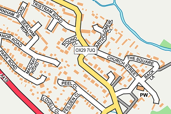 OX29 7UQ map - OS OpenMap – Local (Ordnance Survey)