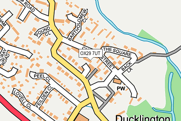 OX29 7UT map - OS OpenMap – Local (Ordnance Survey)
