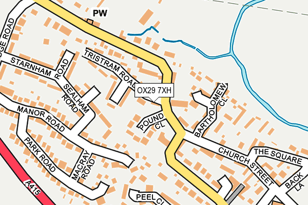 OX29 7XH map - OS OpenMap – Local (Ordnance Survey)