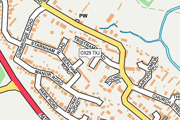 OX29 7XJ map - OS OpenMap – Local (Ordnance Survey)