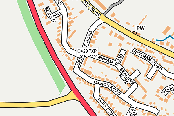 OX29 7XP map - OS OpenMap – Local (Ordnance Survey)