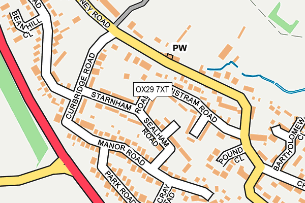 OX29 7XT map - OS OpenMap – Local (Ordnance Survey)