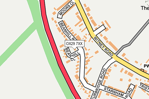OX29 7XX map - OS OpenMap – Local (Ordnance Survey)