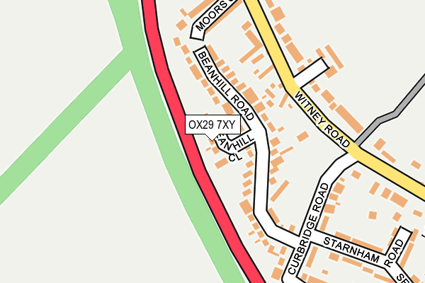 OX29 7XY map - OS OpenMap – Local (Ordnance Survey)