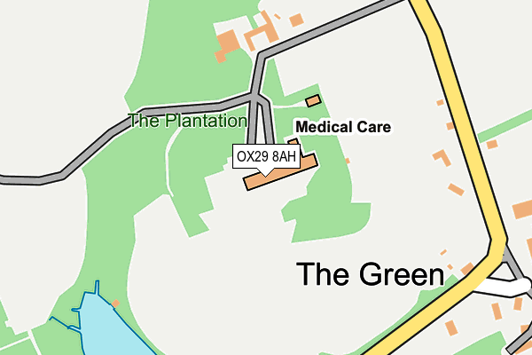 OX29 8AH map - OS OpenMap – Local (Ordnance Survey)