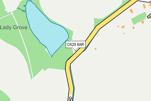 OX29 8AR map - OS OpenMap – Local (Ordnance Survey)