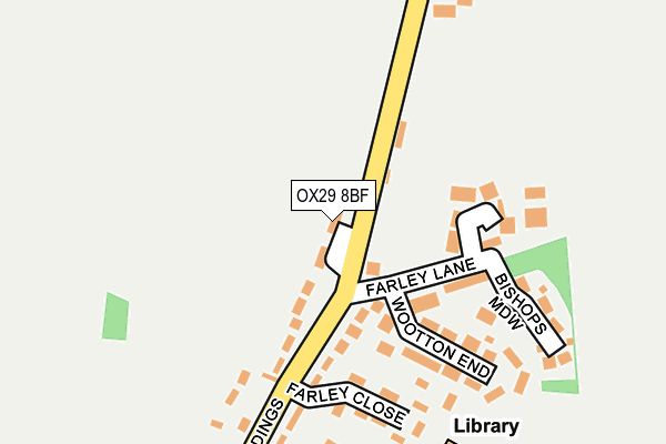 OX29 8BF map - OS OpenMap – Local (Ordnance Survey)