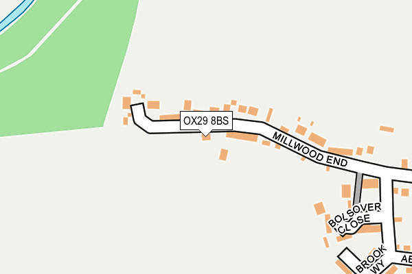 OX29 8BS map - OS OpenMap – Local (Ordnance Survey)