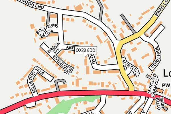 OX29 8DD map - OS OpenMap – Local (Ordnance Survey)