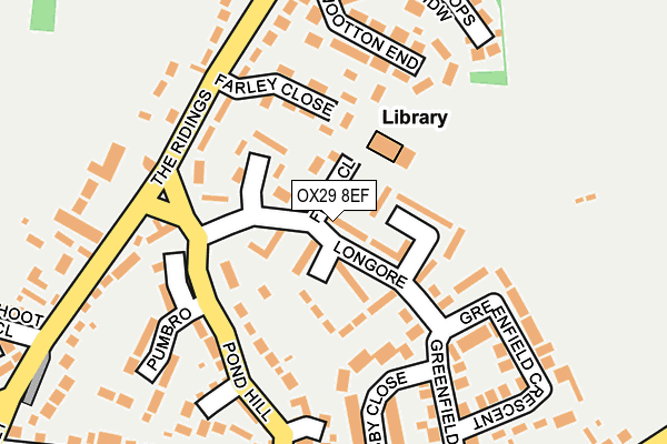 OX29 8EF map - OS OpenMap – Local (Ordnance Survey)