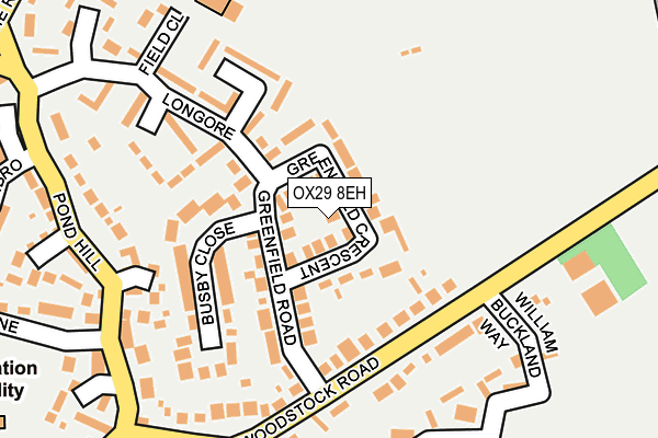 OX29 8EH map - OS OpenMap – Local (Ordnance Survey)