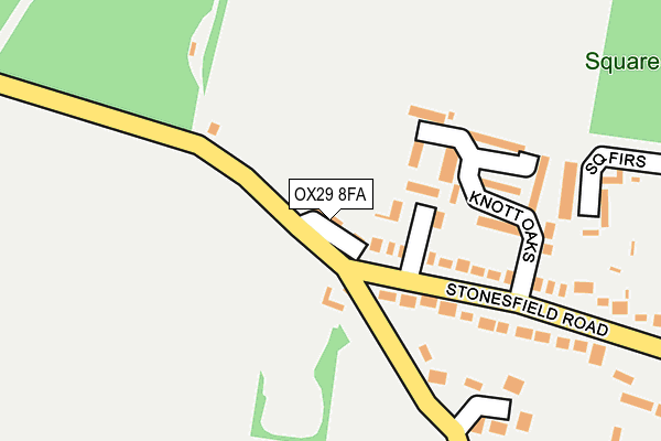 OX29 8FA map - OS OpenMap – Local (Ordnance Survey)