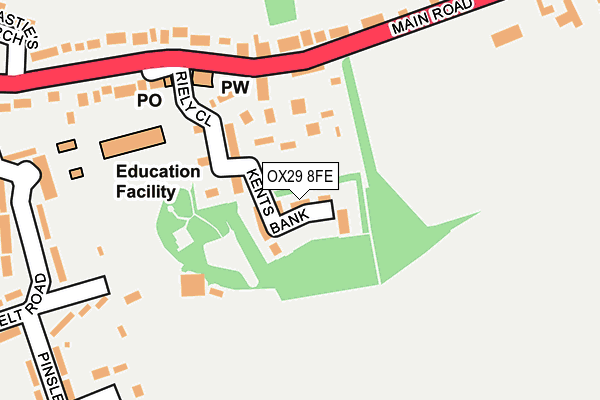 OX29 8FE map - OS OpenMap – Local (Ordnance Survey)