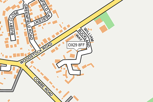 OX29 8FF map - OS OpenMap – Local (Ordnance Survey)