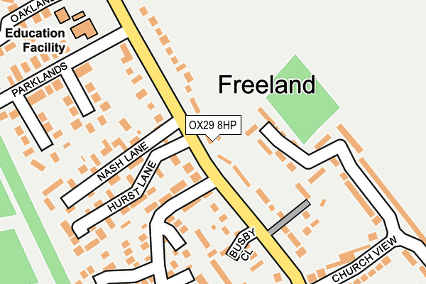 OX29 8HP map - OS OpenMap – Local (Ordnance Survey)