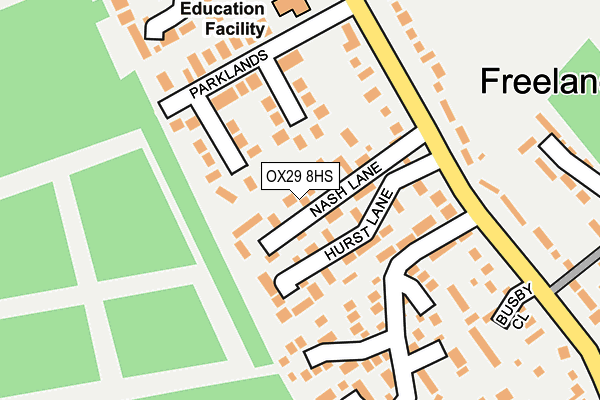 OX29 8HS map - OS OpenMap – Local (Ordnance Survey)