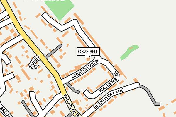OX29 8HT map - OS OpenMap – Local (Ordnance Survey)